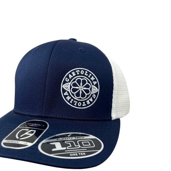 NWT CARTOLINA FLORAL Trucker Cap America FLEXFIT 110 Baseball Hat Cap - Picture 12 of 12